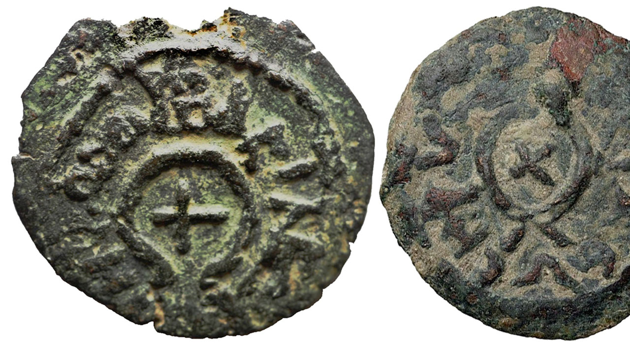 Silver coins struck in the late Second Temple period during the reign of Herod the great. (Wikimedia via Glyphmark CC BY-SA 4.0)