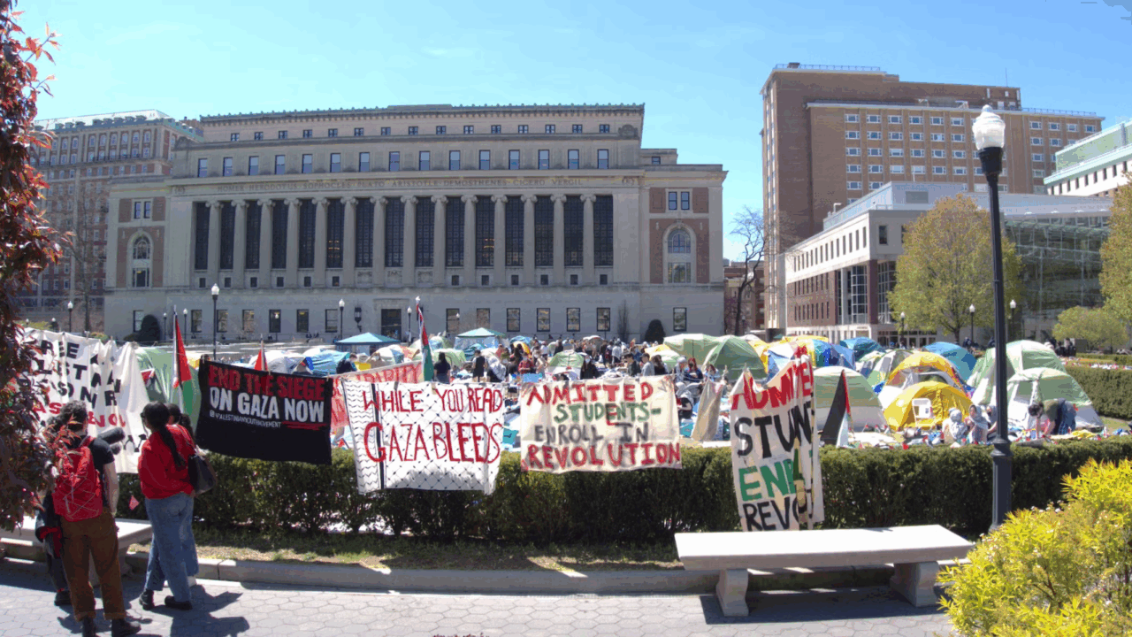 Pro-Palestinian encampment at Columbia University