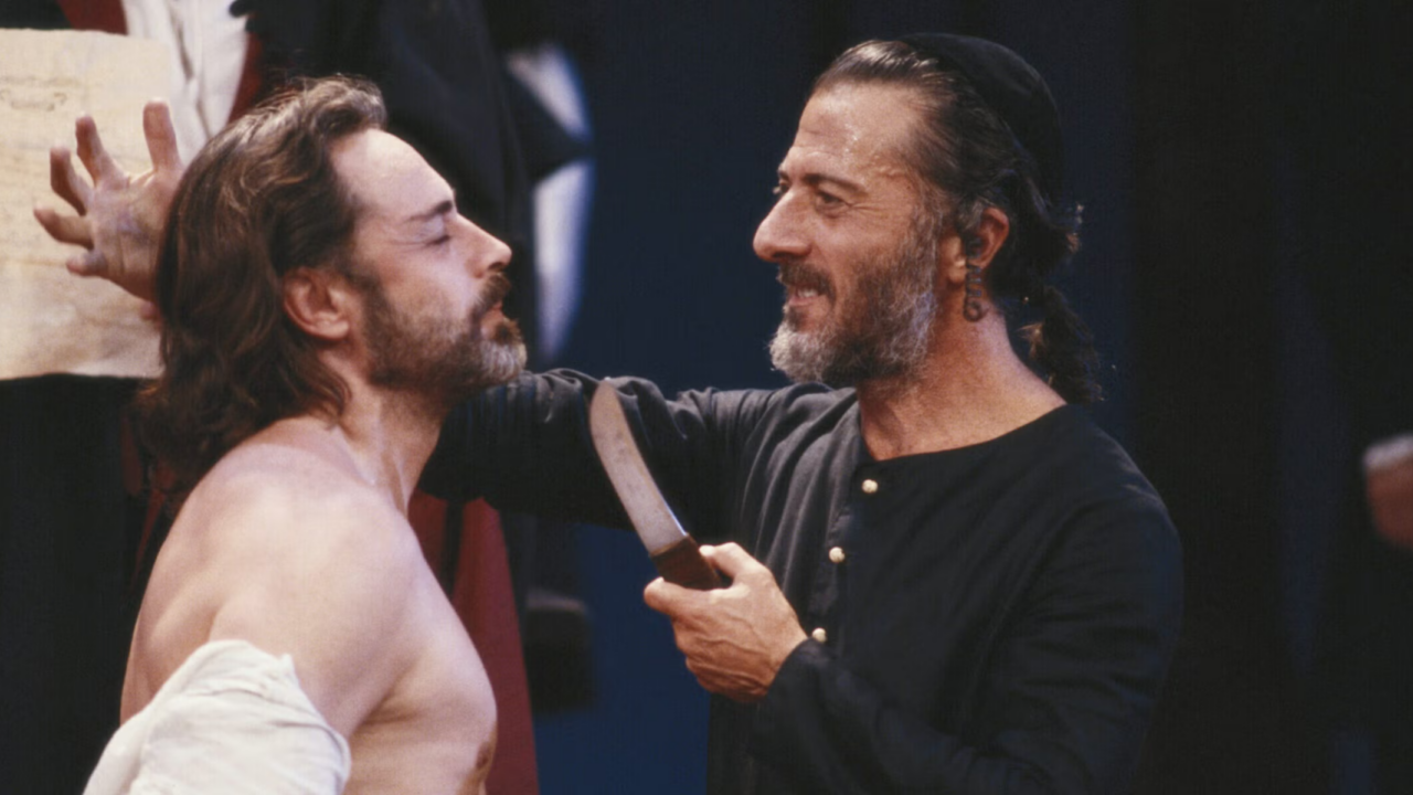 Dustin Hoffman as Shylock