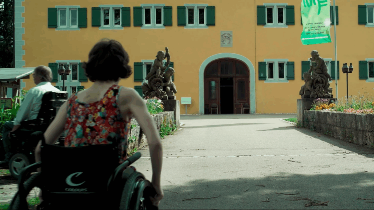 woman in wheelchair