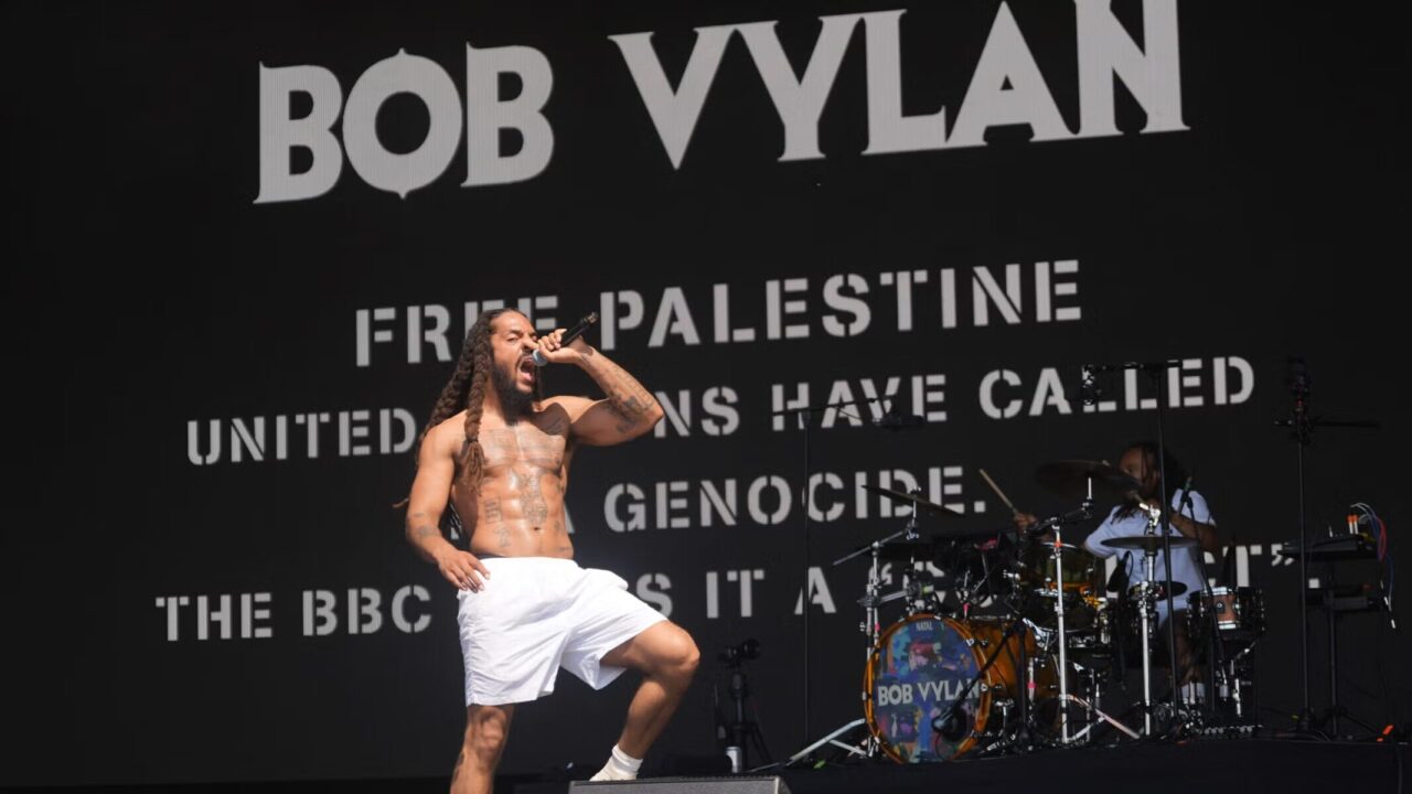 Bob Vylan performs