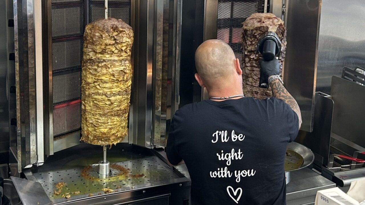 Gadi Cohen shaves off beef shawarma