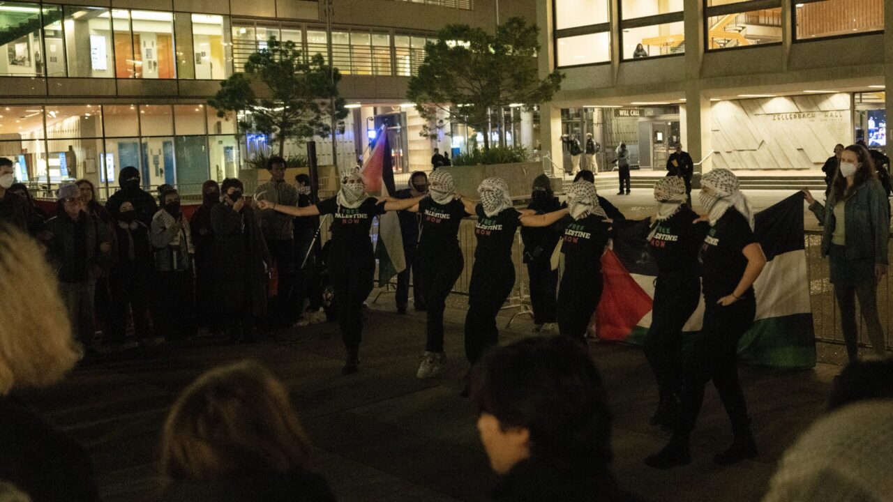 Anti Israel demonstrators