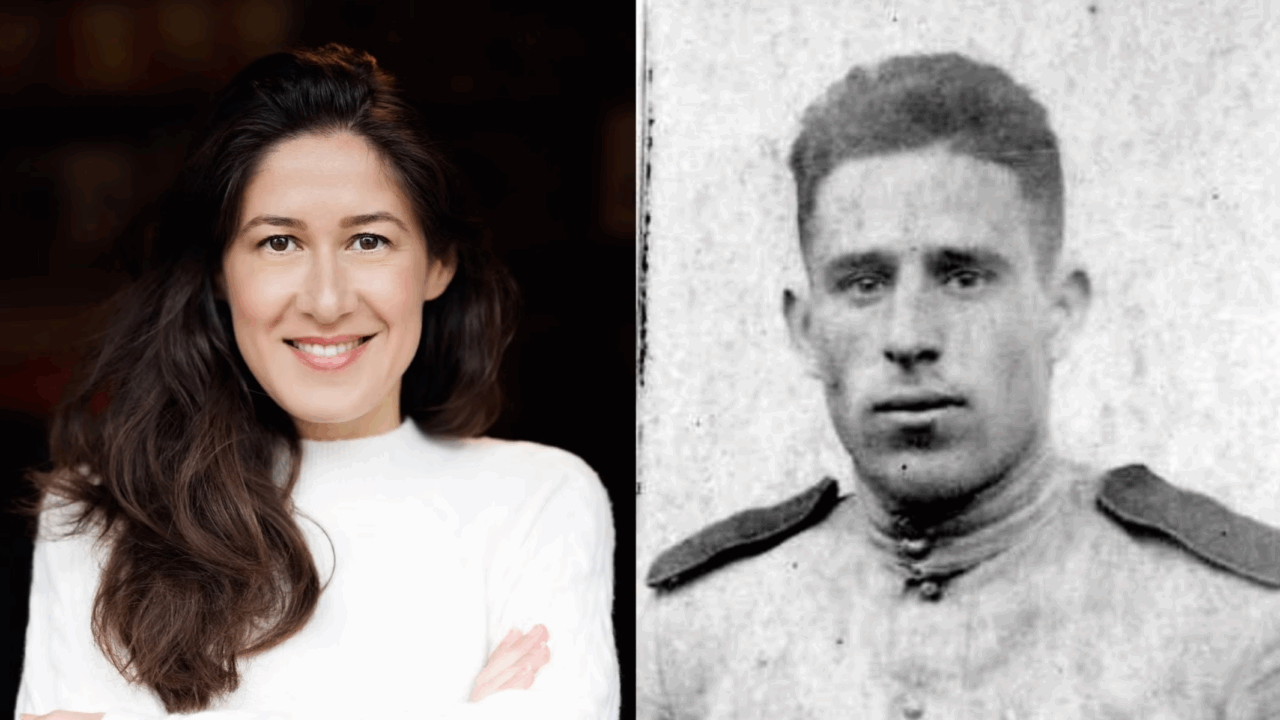 Sasha Vasilyuk and her grandfather