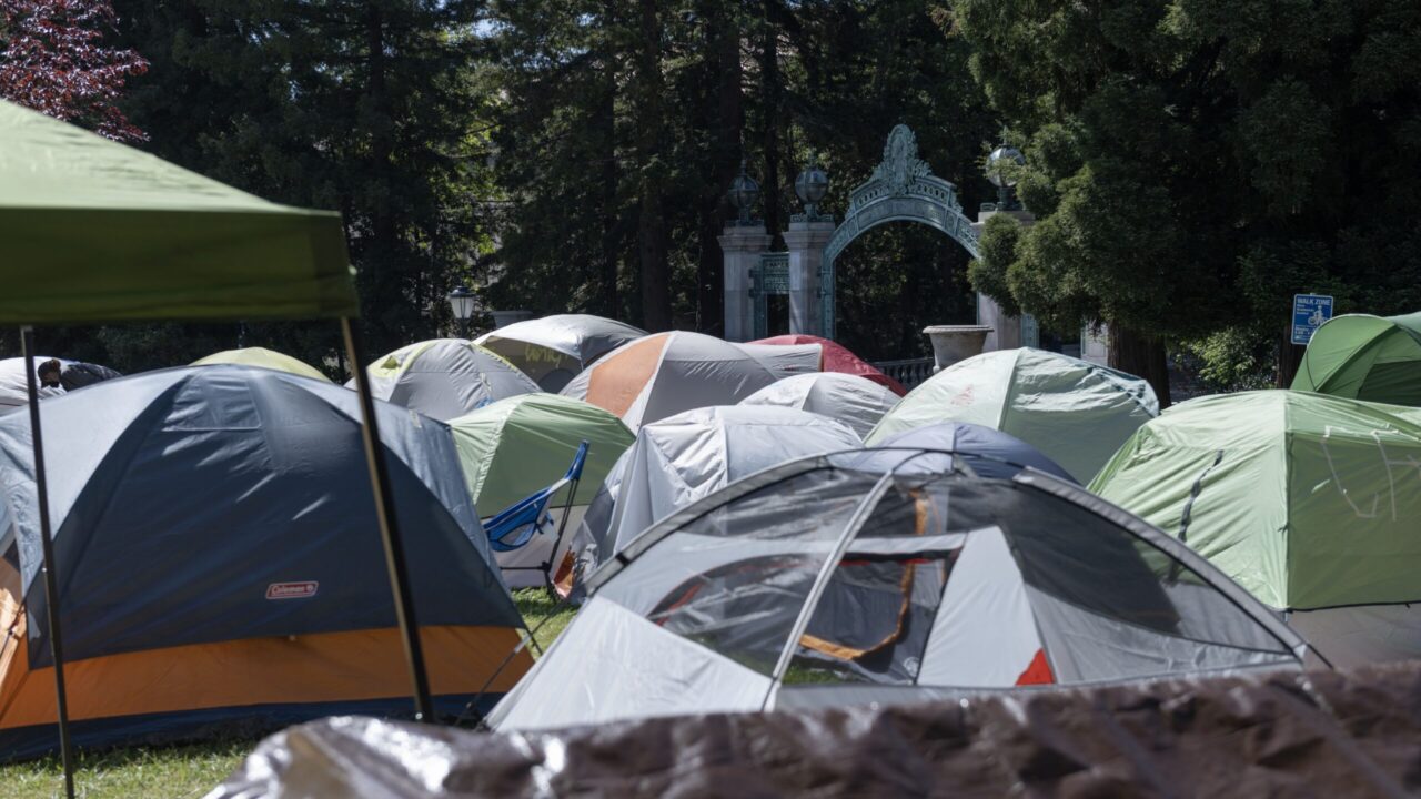 pro Palestinian tent encampment