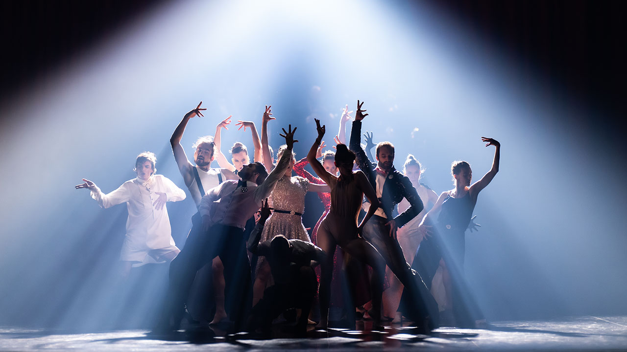 The Paris Opera Ballet performs “Red Carpet,” a contemporary ballet by Israeli choreographer Hofesh Schecter that will have its U.S. premiere at UC Berkeley’s Cal Performances, Oct. 2-4. (Julien Benhamou/Paris Opera Ballet)