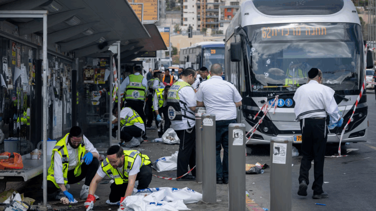 Aftermath of shooting in Jerusalem