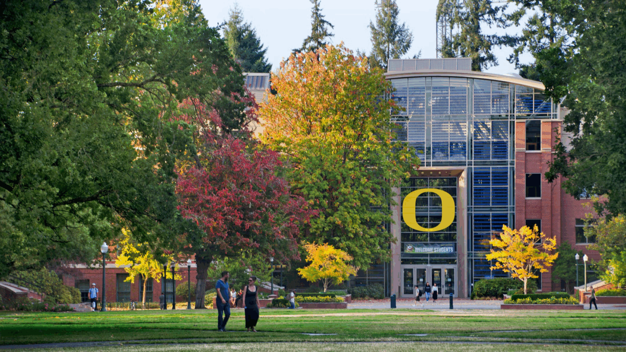 The University of Oregon in Eugene, Oregon.