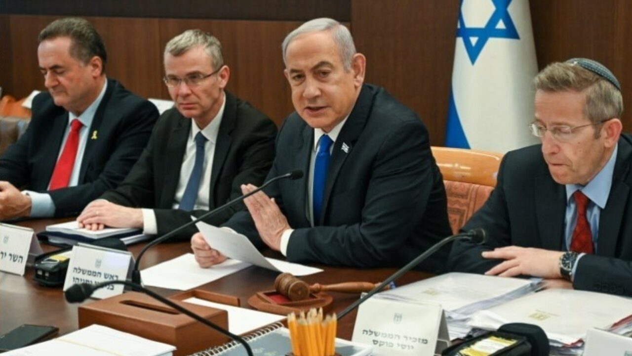 Netanyahu at meeting