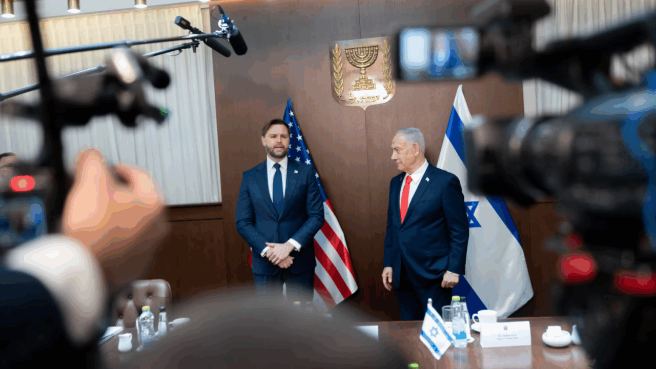 JD Vance and Benjamin Netanyahu