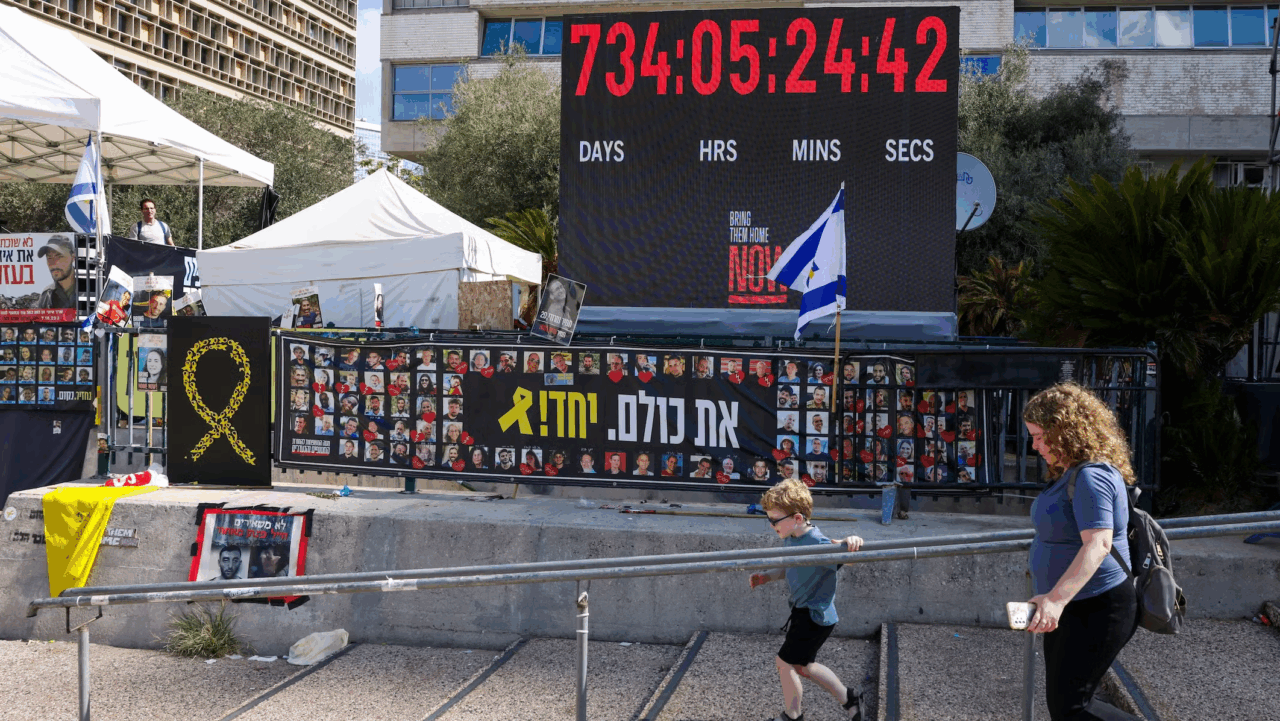 Hostage Square in Tel Aviv