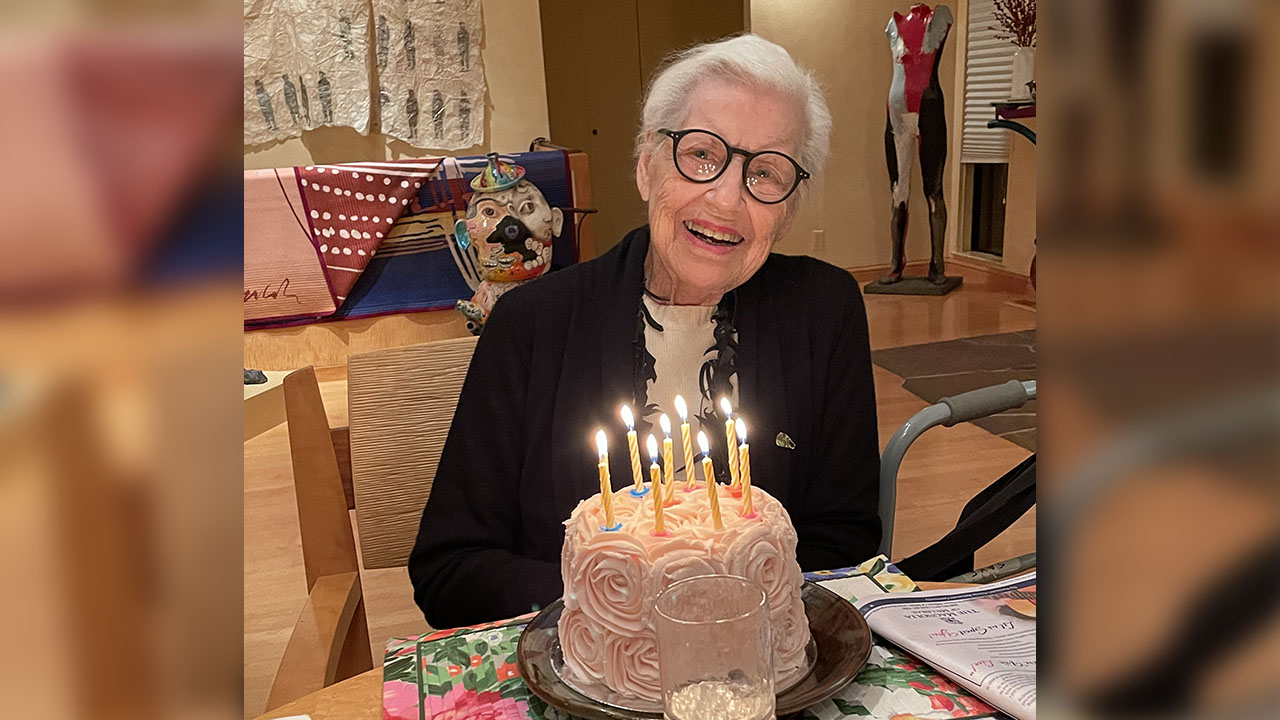 Dorothy Saxe celebrated her 99th birthday on Feb. 10, 2025. (Courtesy)