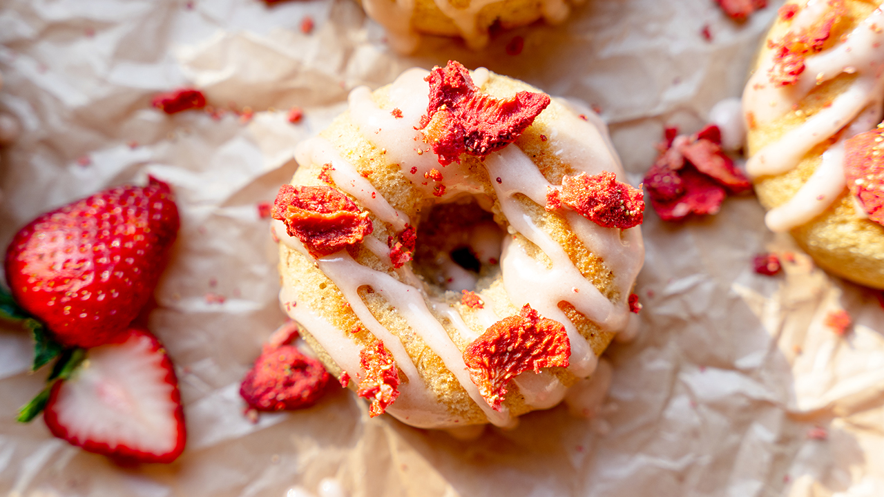 These gluten-free, dairy-free doughnuts are baked, not fried. (Micah Siva)