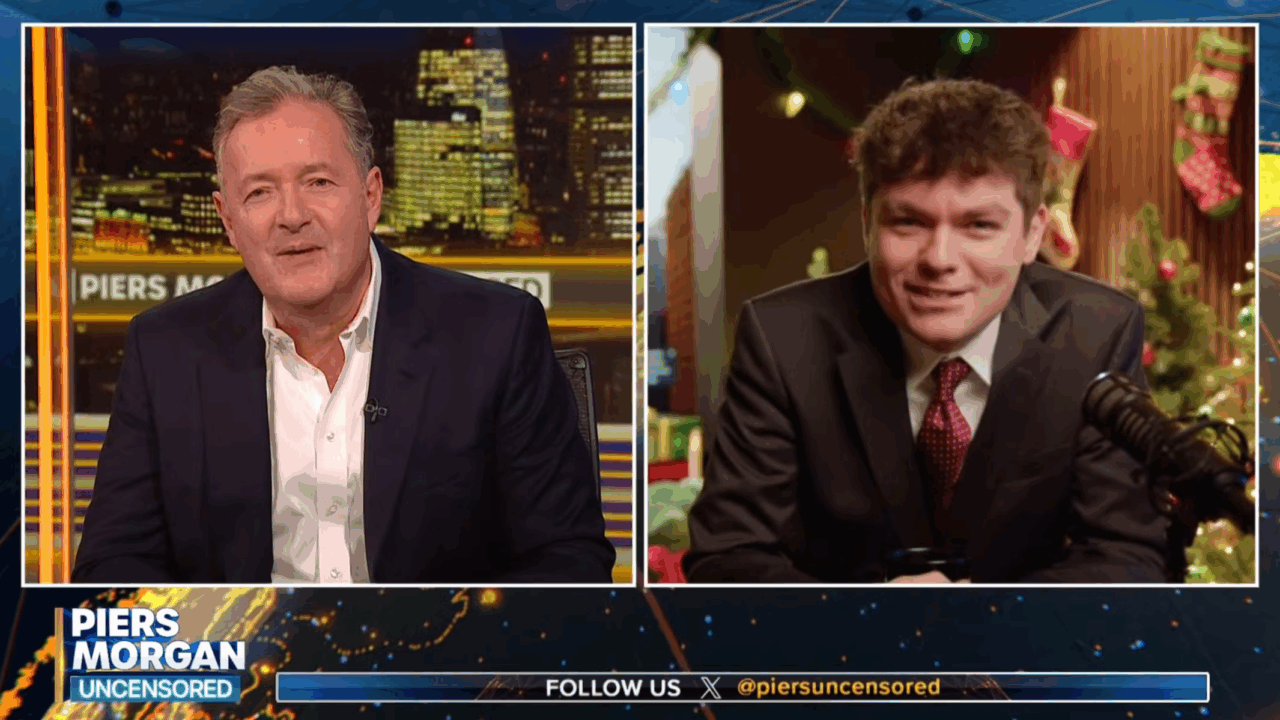 Piers Morgan and Nick Fuentes