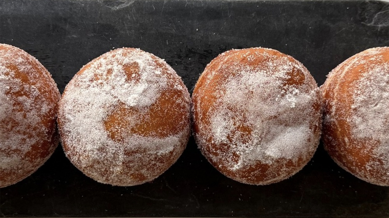 WildBerry mini sufganiyot from Johnny Doughnuts. (Instagram/@johnnydoughnuts)