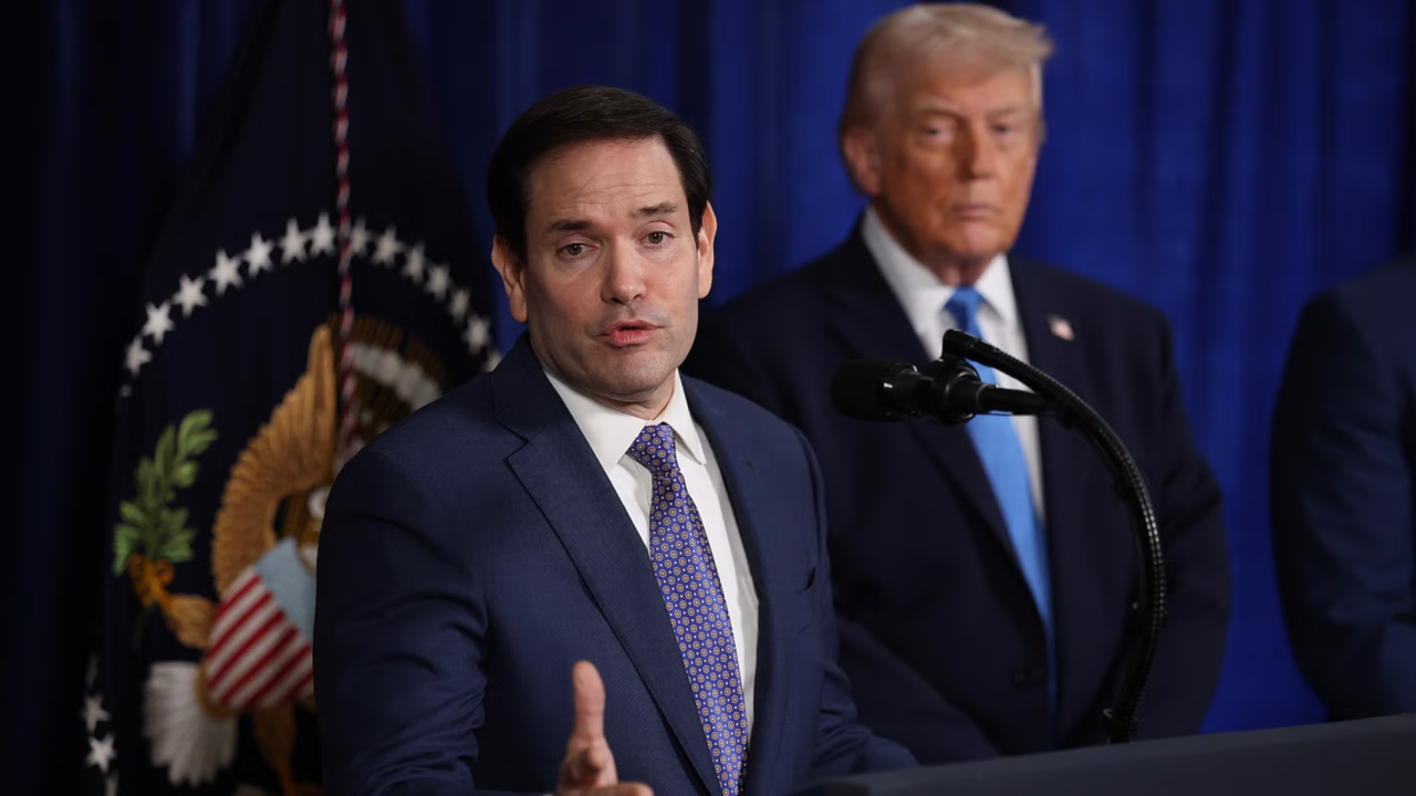 Marco Rubio and Donald Trump