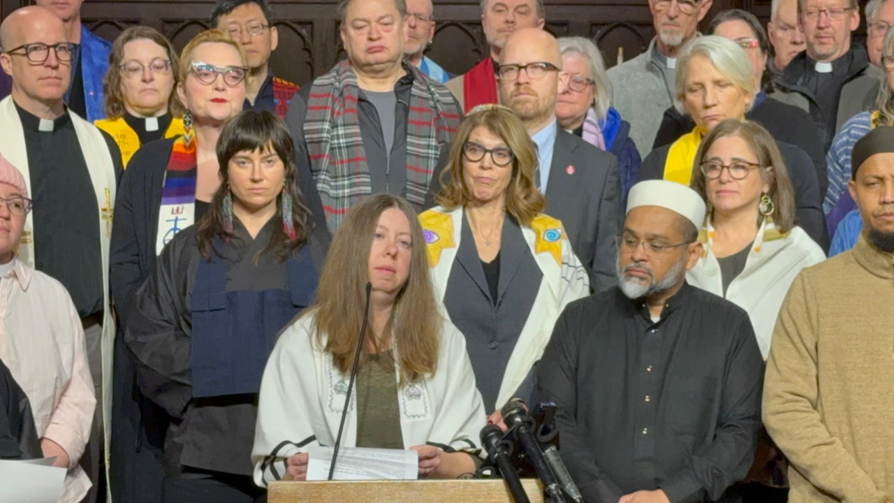 Faith leaders speak against ICE