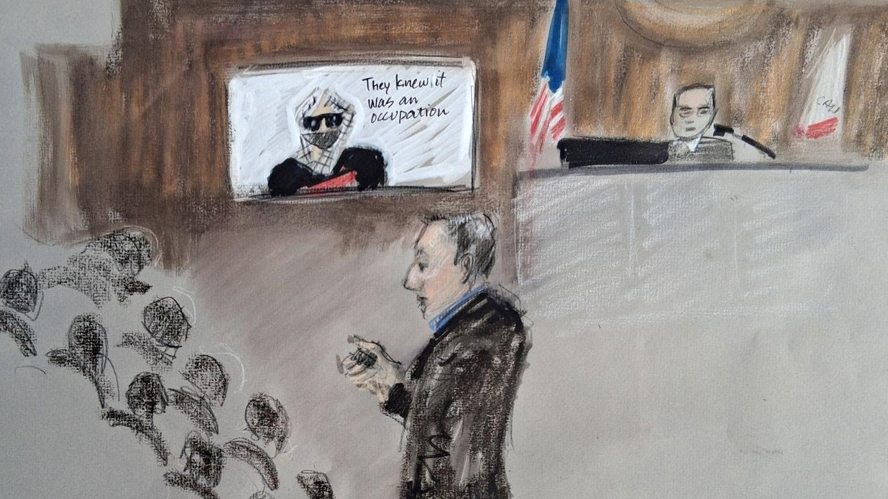 Deputy District Attorney Robert Baker presents closing arguments at the Hall of Justice in San Jose on Jan. 29. (Jane Sinense)