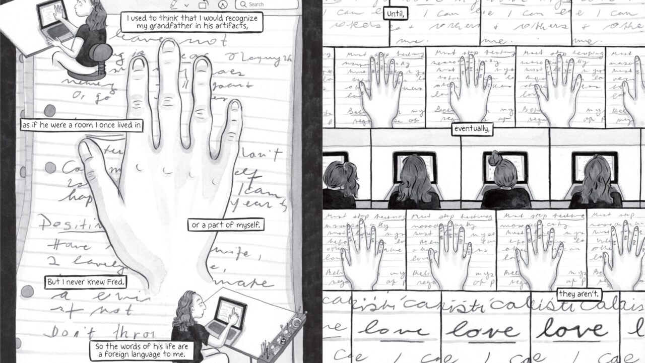 A spread from Amy Kurzweil's graphic memoir “Artificial: A Love Story." (Courtesy)