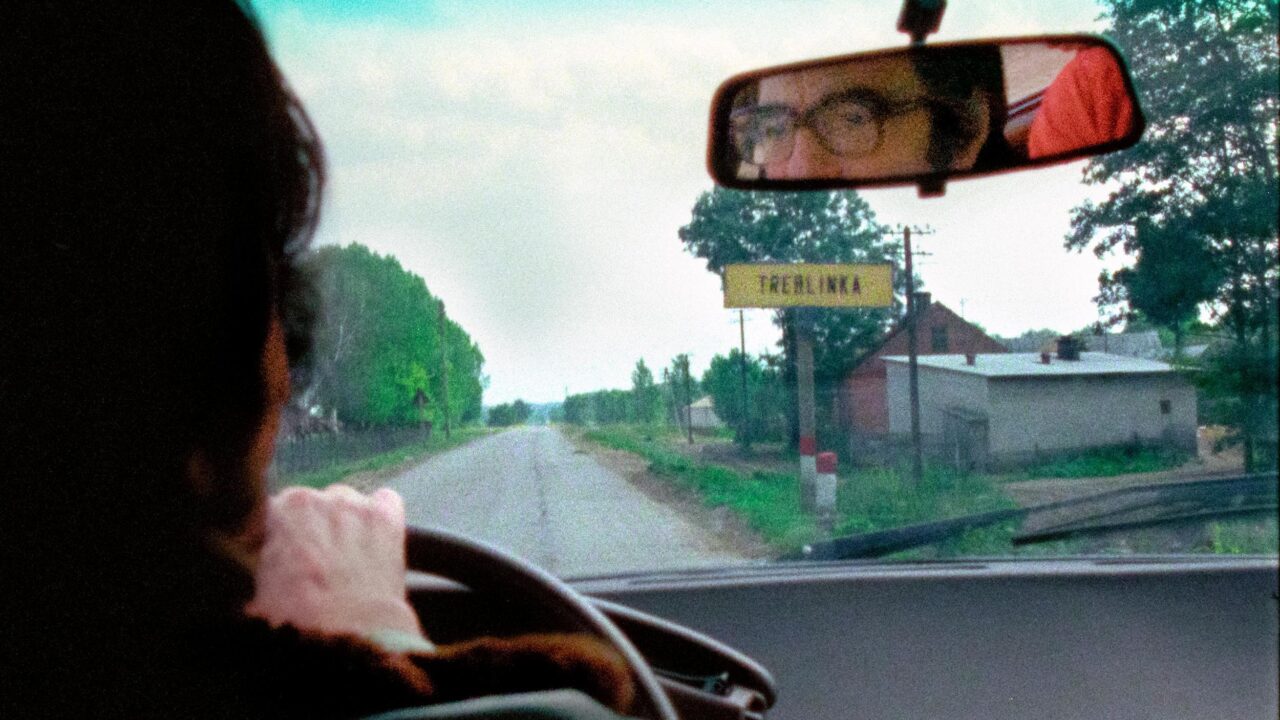 Director Claude Lanzmann approaches Treblinka, Poland, in 1978. (Courtesy Jewish Film Institute)