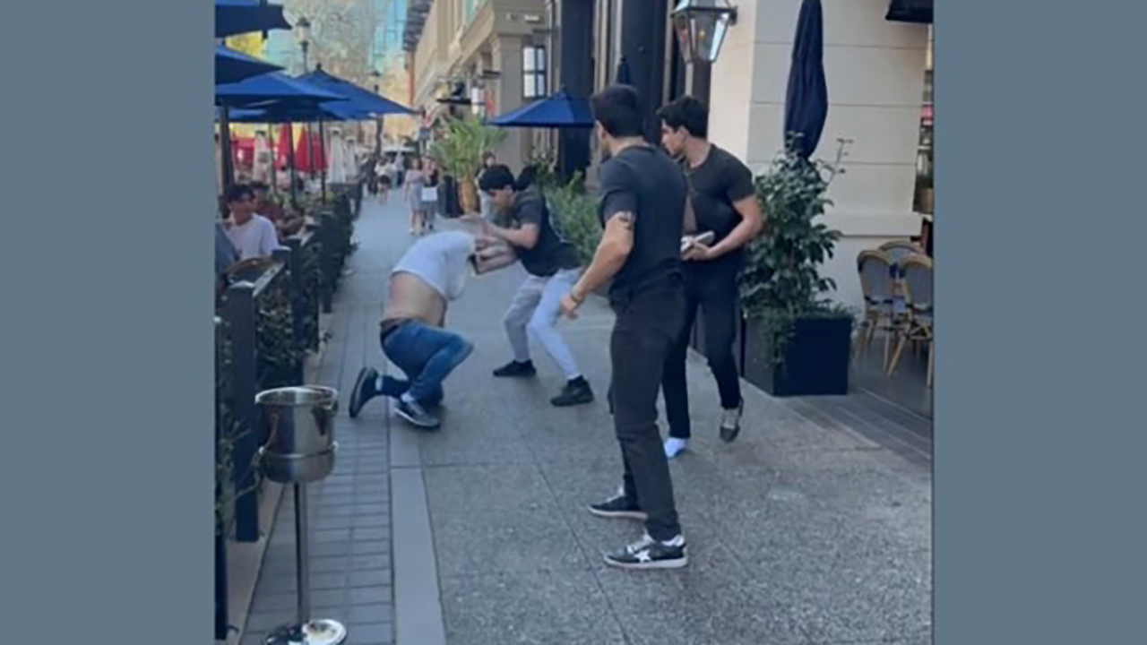 A witness captured the March 8 incident in San Jose on video. (Courtesy of Keanu Kahrobaie)