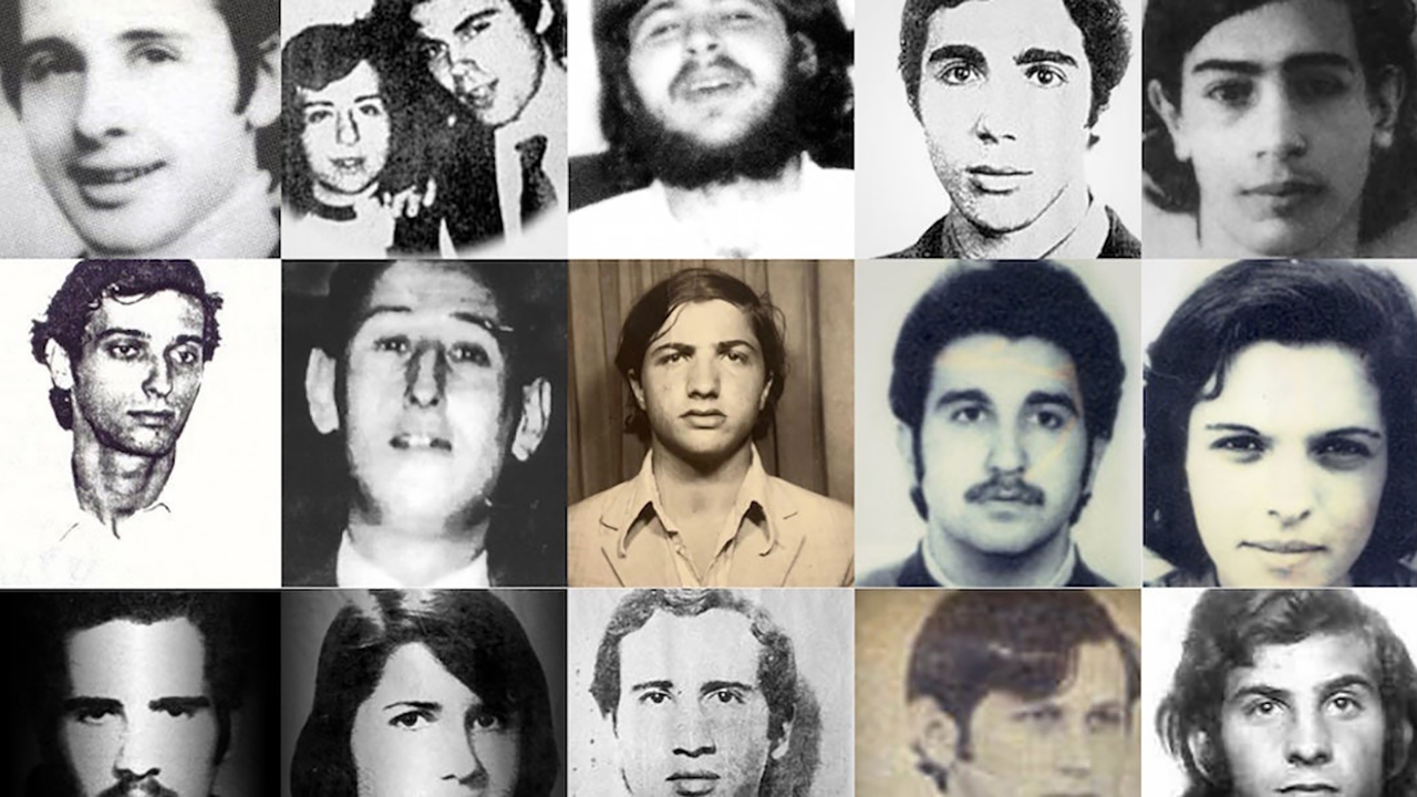 A gallery of young Argentinian Jews "disappeared" under the military junta beginning in 1976 is featured on the website of Eduiot, an educational memorial project. Fernando Brodsky is at top right. (Eduiot)
