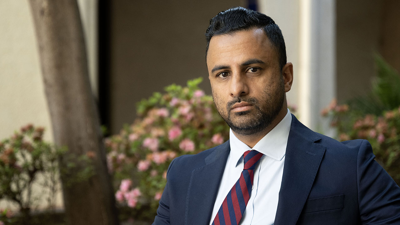 Ethan Agarwal is a political newcomer challenging Rep. Ro Khanna for a seat in Congress representing Silicon Valley. (Aaron Levy-Wolins/J. Staff)