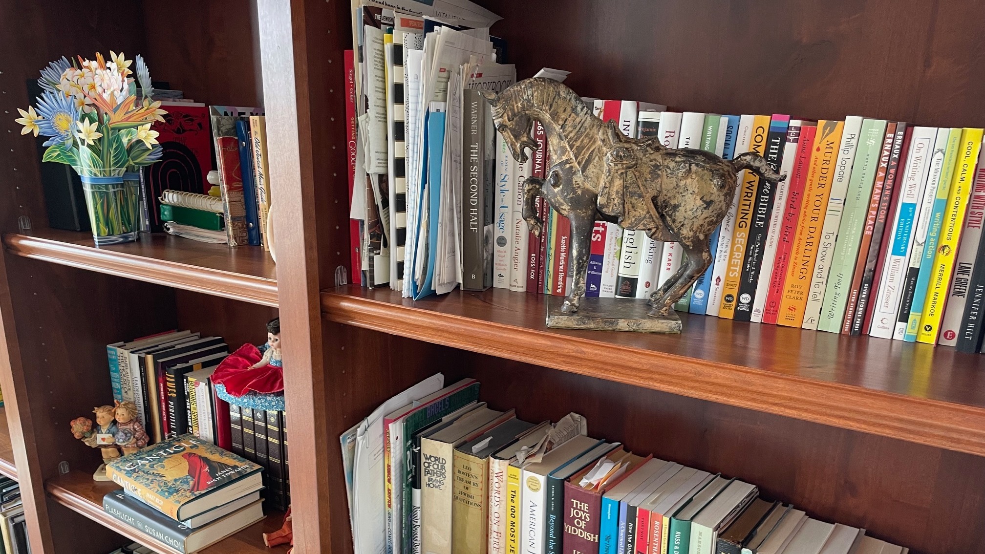 Just a few of the many, many shelves for books in my home. (Karen Galatz)