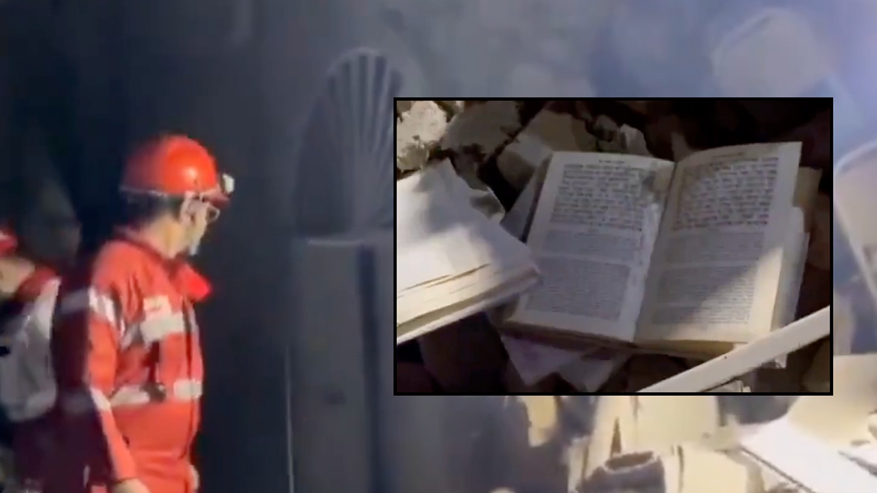 Video of an alleged strike on a synagogue in Tehran. (Screenshot)