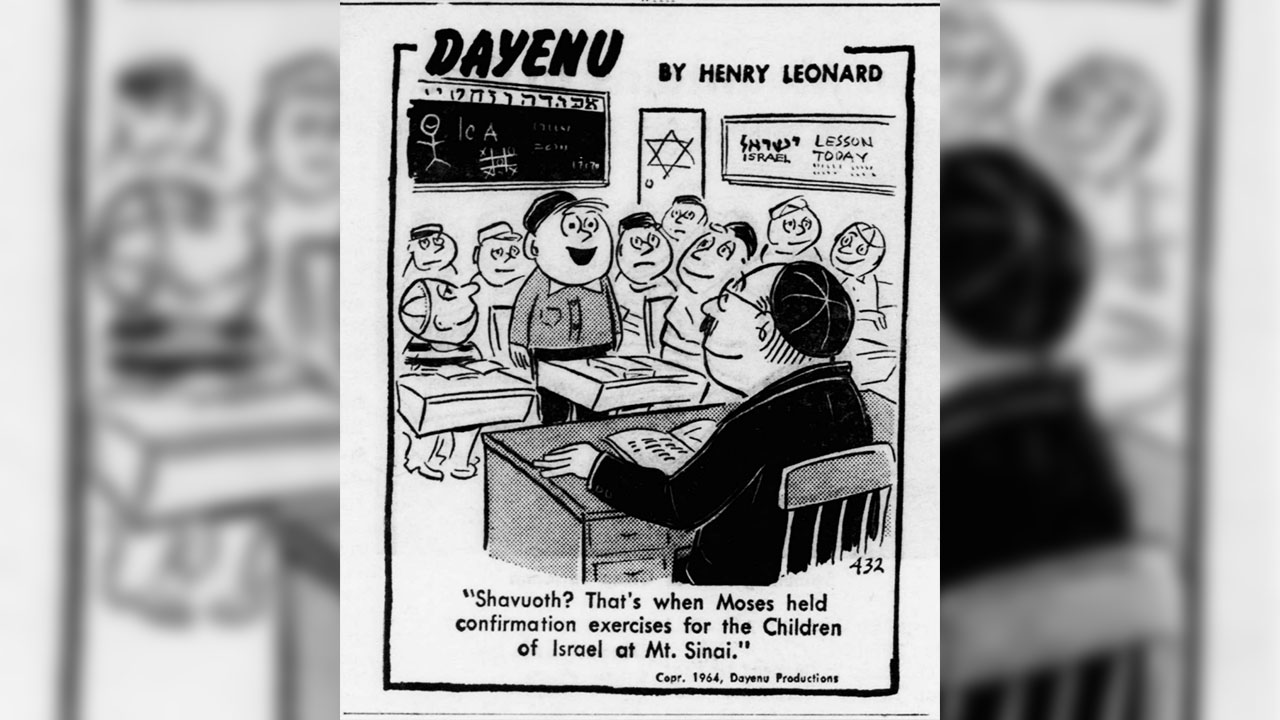 A cartoon from 1965 by Henry Leonard that ran in this paper. (J. Archives)