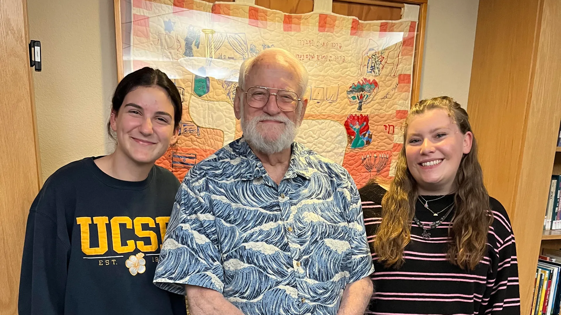 Left to right: Yarden Crane, Michael Tejeda and Aviva Feder. (Courtesy Contra Costa Midrasha)