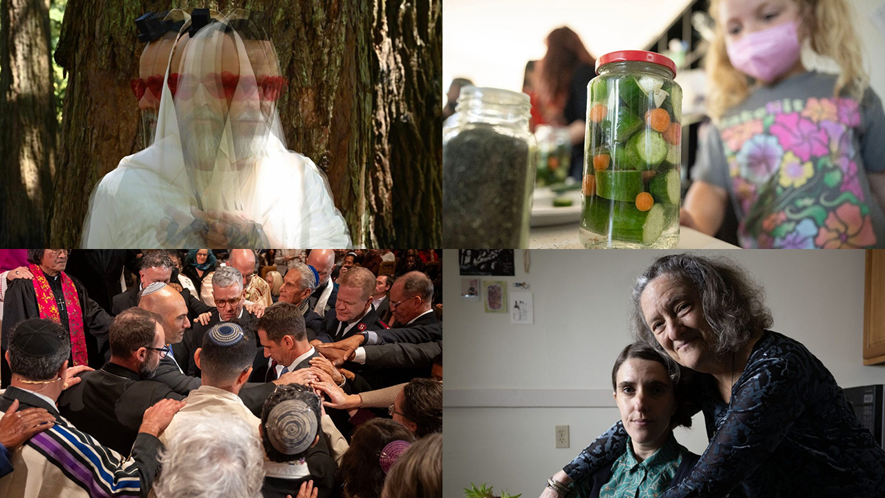 J. won 12 Simon Rockower Awards for work produced in 2025, including for the bottom left photograph. (Aaron Levy-Wolins/J. Staff)