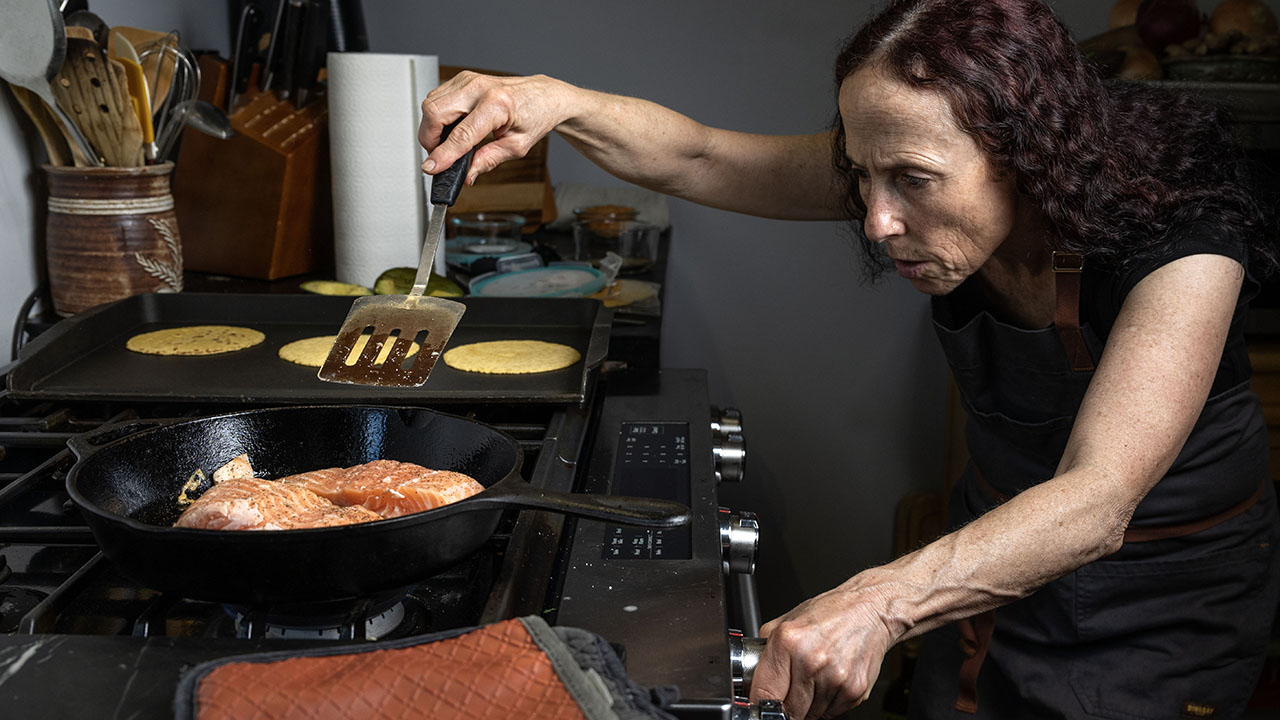 Shoshana Klein has been cooking since she was a high school Grateful Dead fan. (Aaron Levy-Wolins/J. Staff)