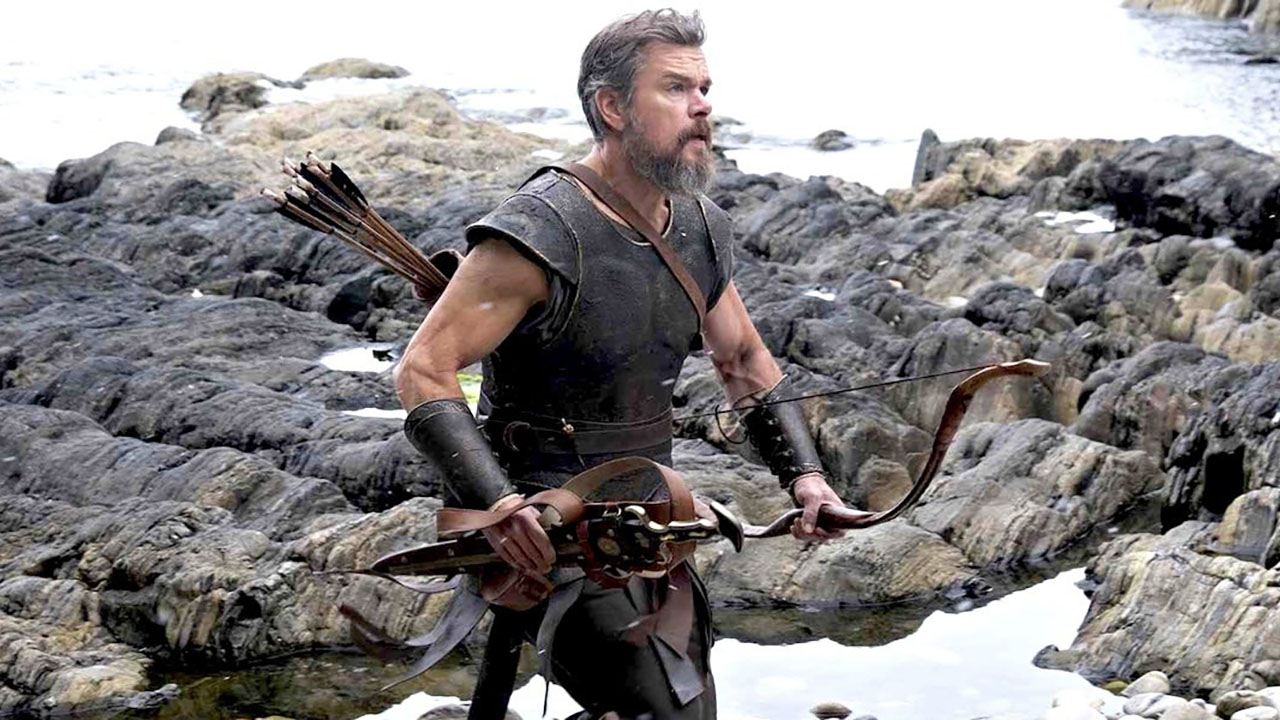 Matt Damon plays Odysseus in Christopher Nolan's film adaptation of Homer's "Odyssey." (Melinda Sue Gordon/Universal Pictures)